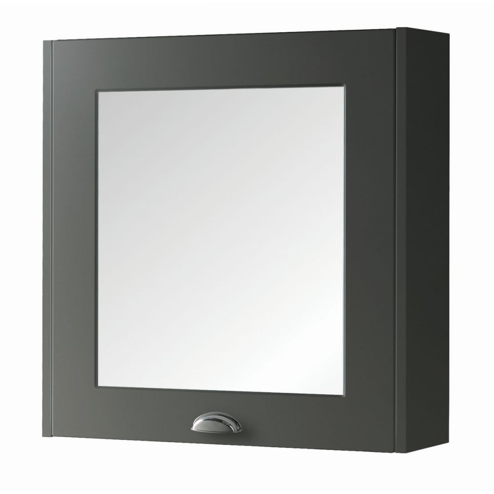Astley 600mm Mirror Cabinet Matt Grey — view 2