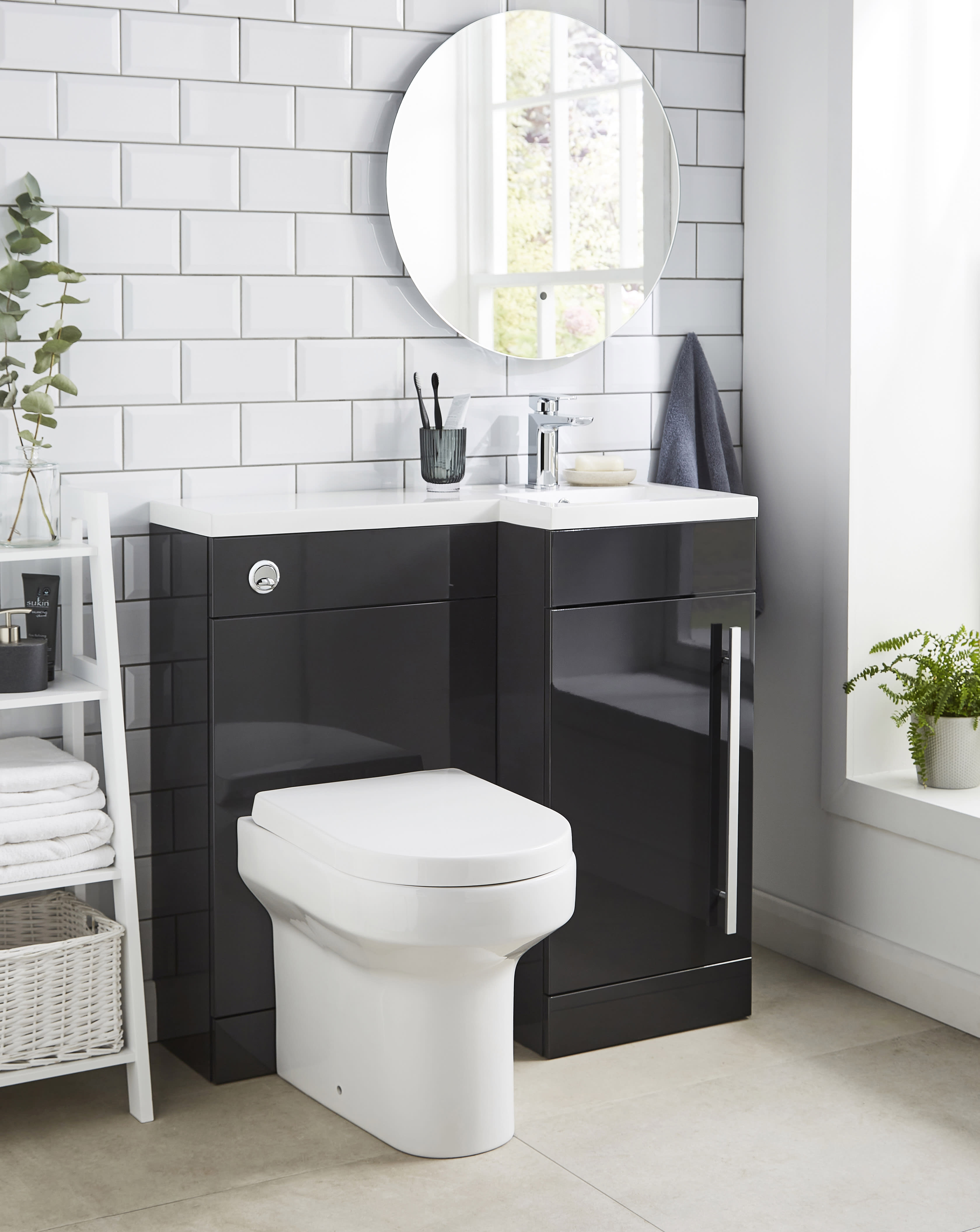 Matrix 900mm Basin Unit Storm Grey Gloss