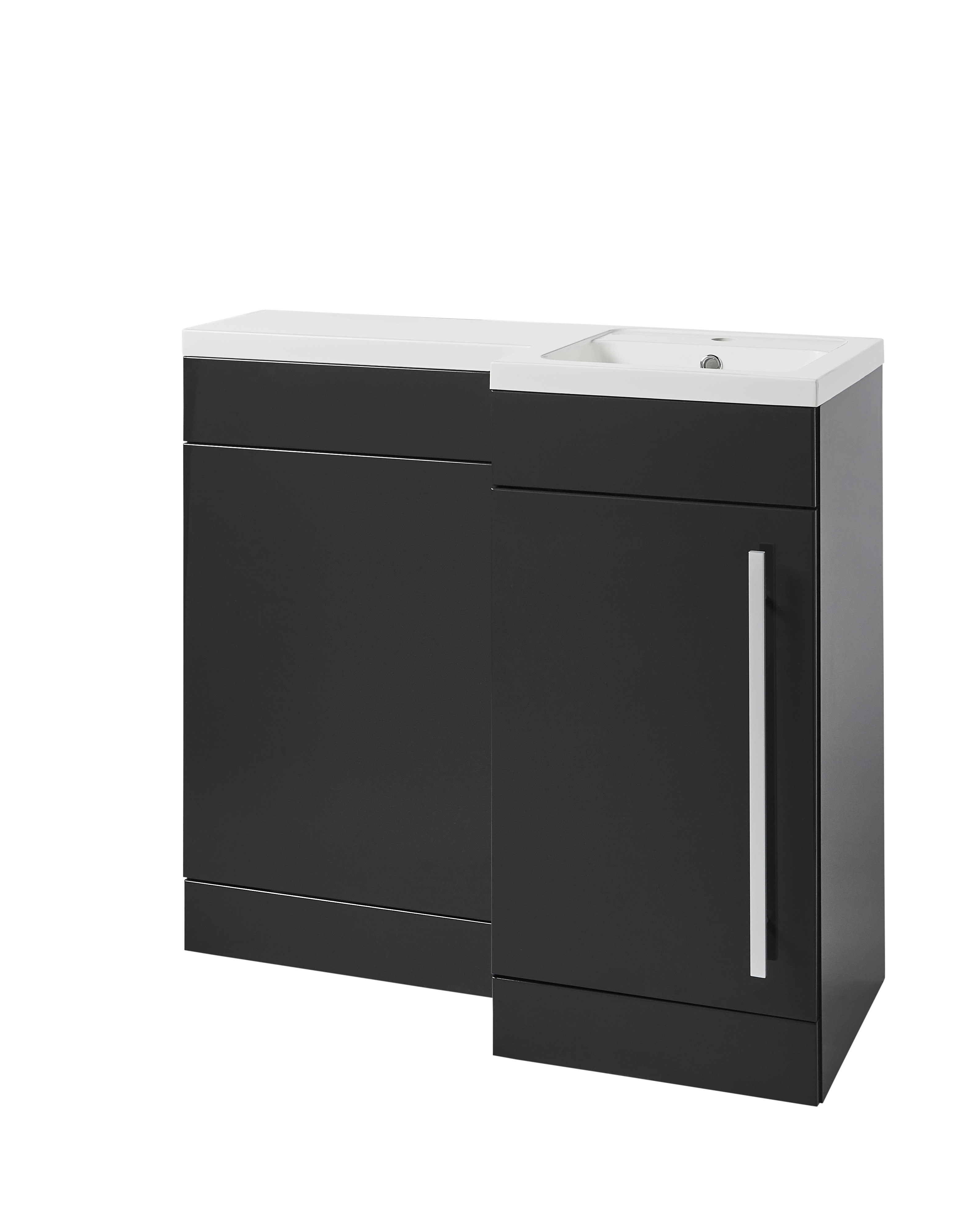 Matrix 900mm WC Unit Storm Grey Gloss — view 2