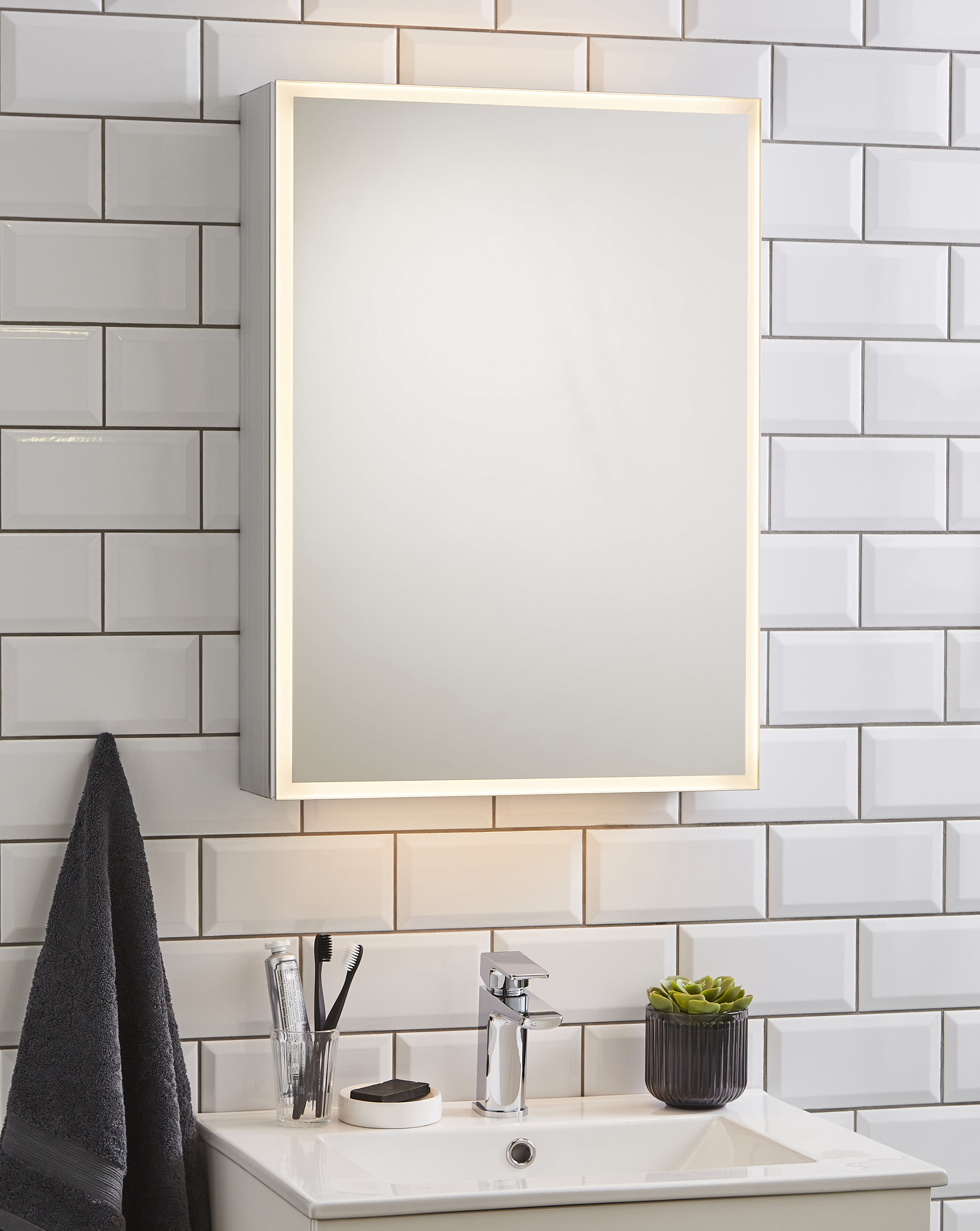 Echo 500x700mm Mirror Cabinet — view 2