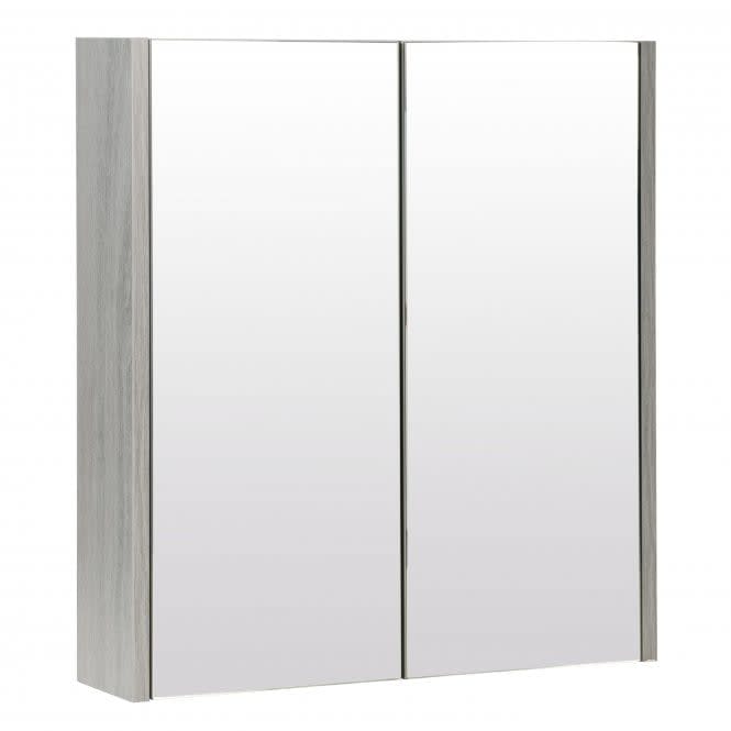 Purity 600mm Mirror Cabinet Silver Oak — view 2