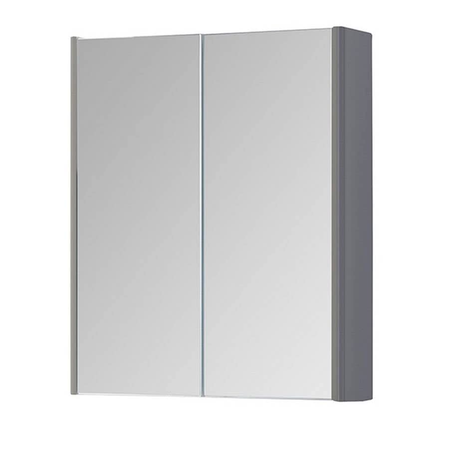Options 24 500mm Mirror Cabinet Cool Grey