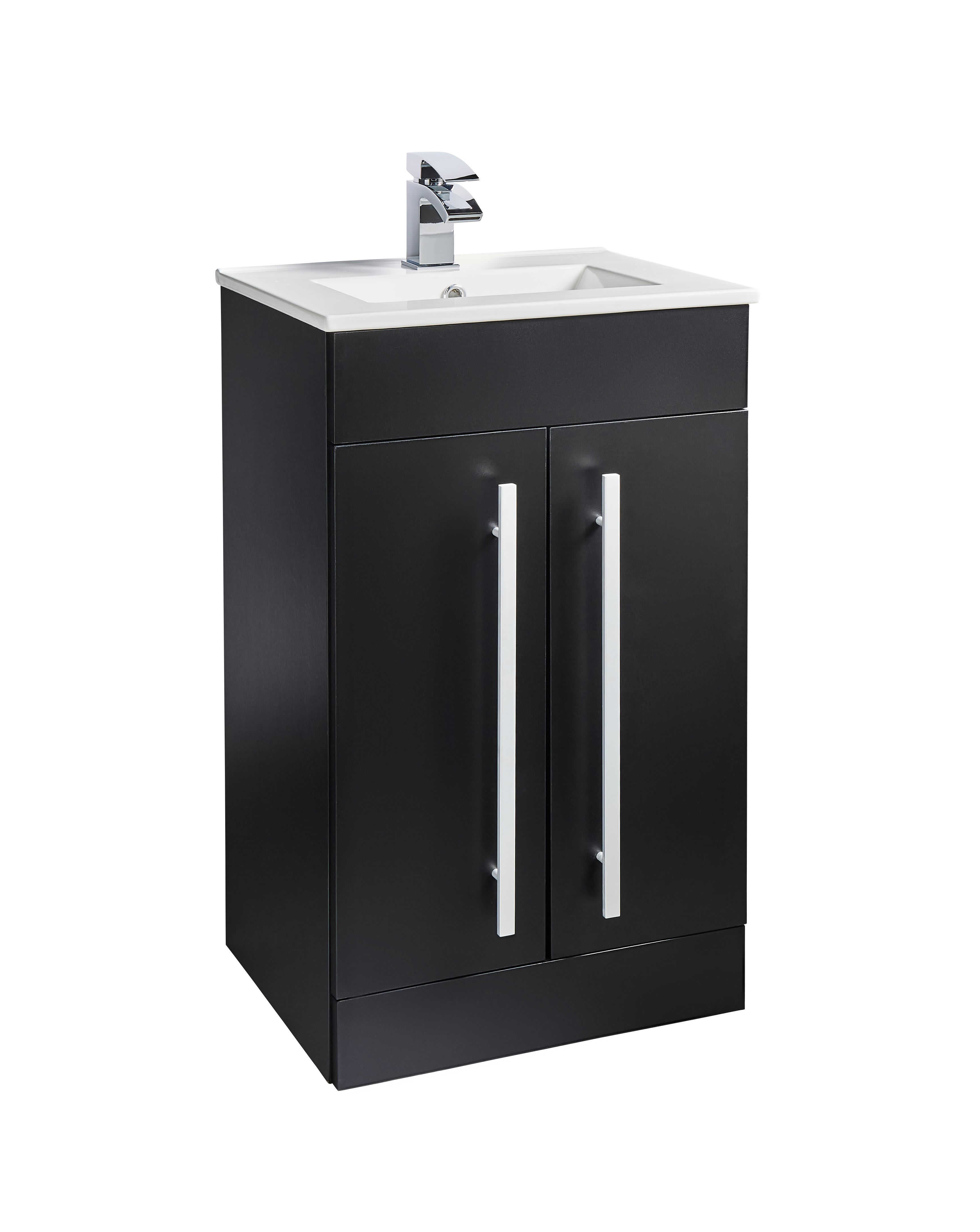 Purity Matt Black 500mm 2 Door Unit