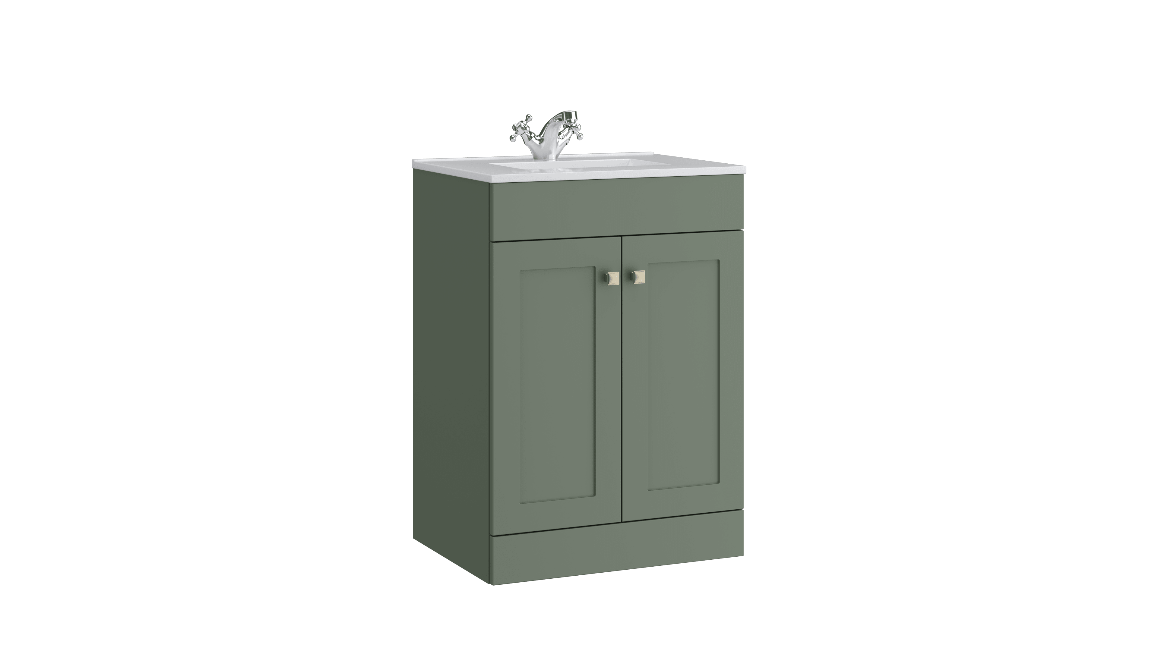 Sanctuary 500mm 2 Door Floor Standing Unit Corymbia Green