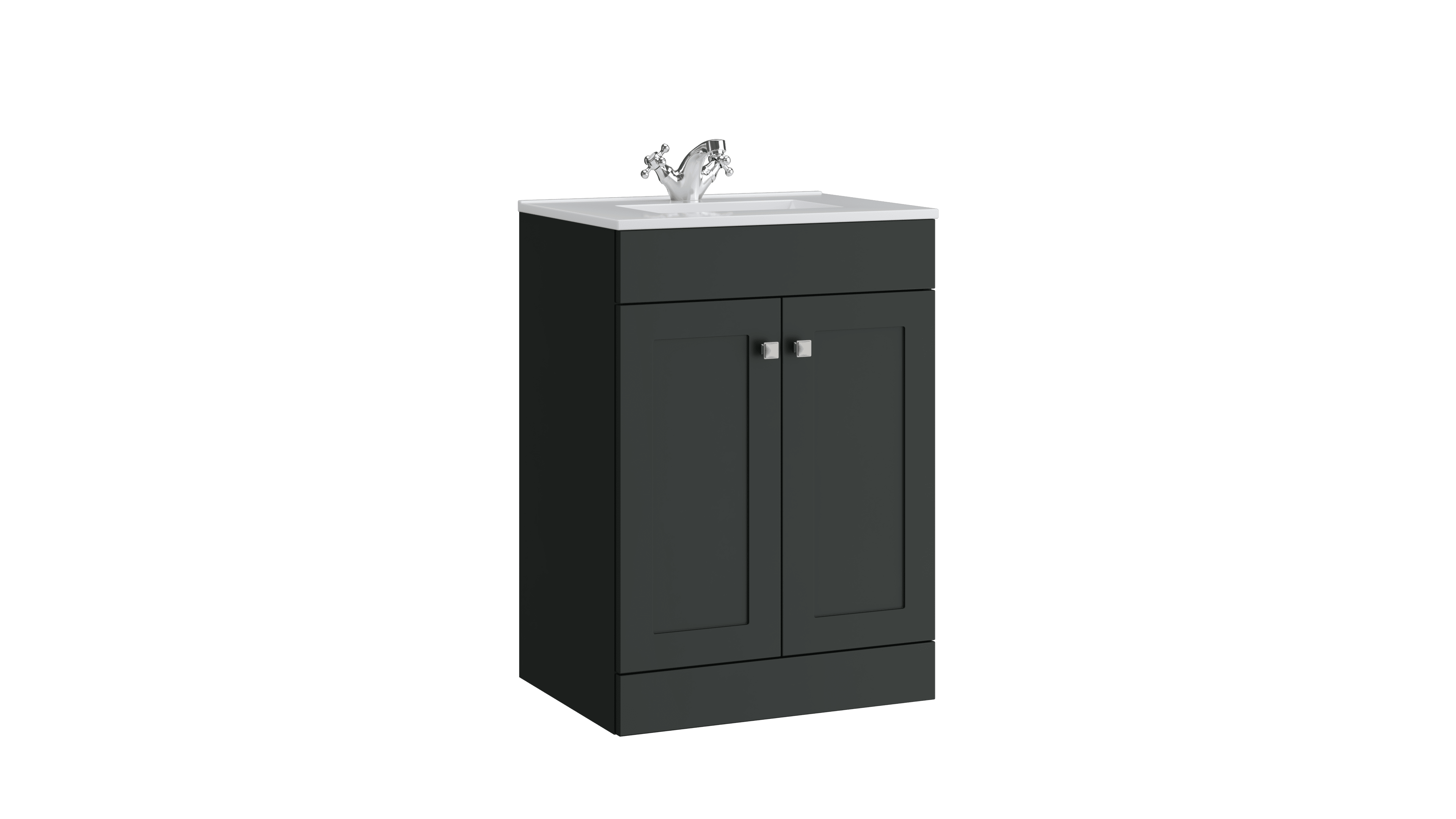 Sanctuary 500mm 2 Door Floor Standing Unit Matt Anthracite