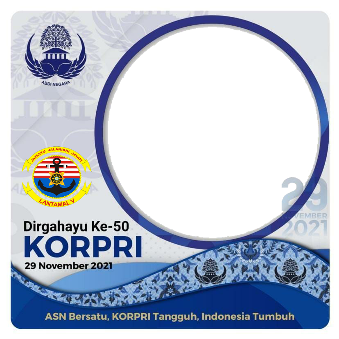 Free Unduh Twibbon hut KORPRI SUB UNIT LANTAMAL V buatan Juli Atmoko