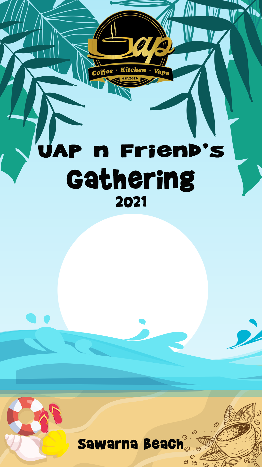 Free Download Twibbon UapGathering Background PNG buatan Derry Primanda