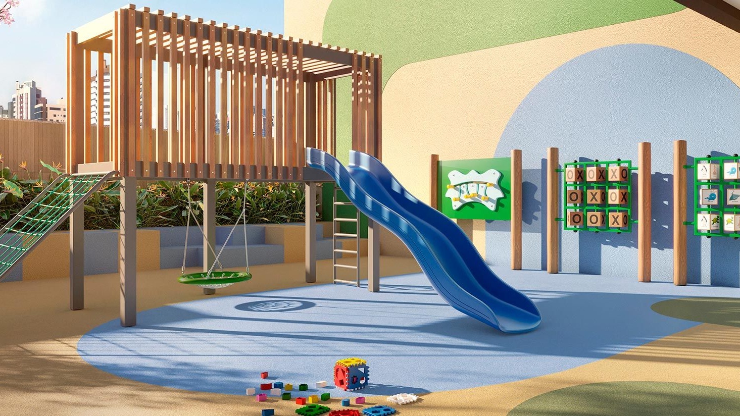 Perspectiva artística do playground