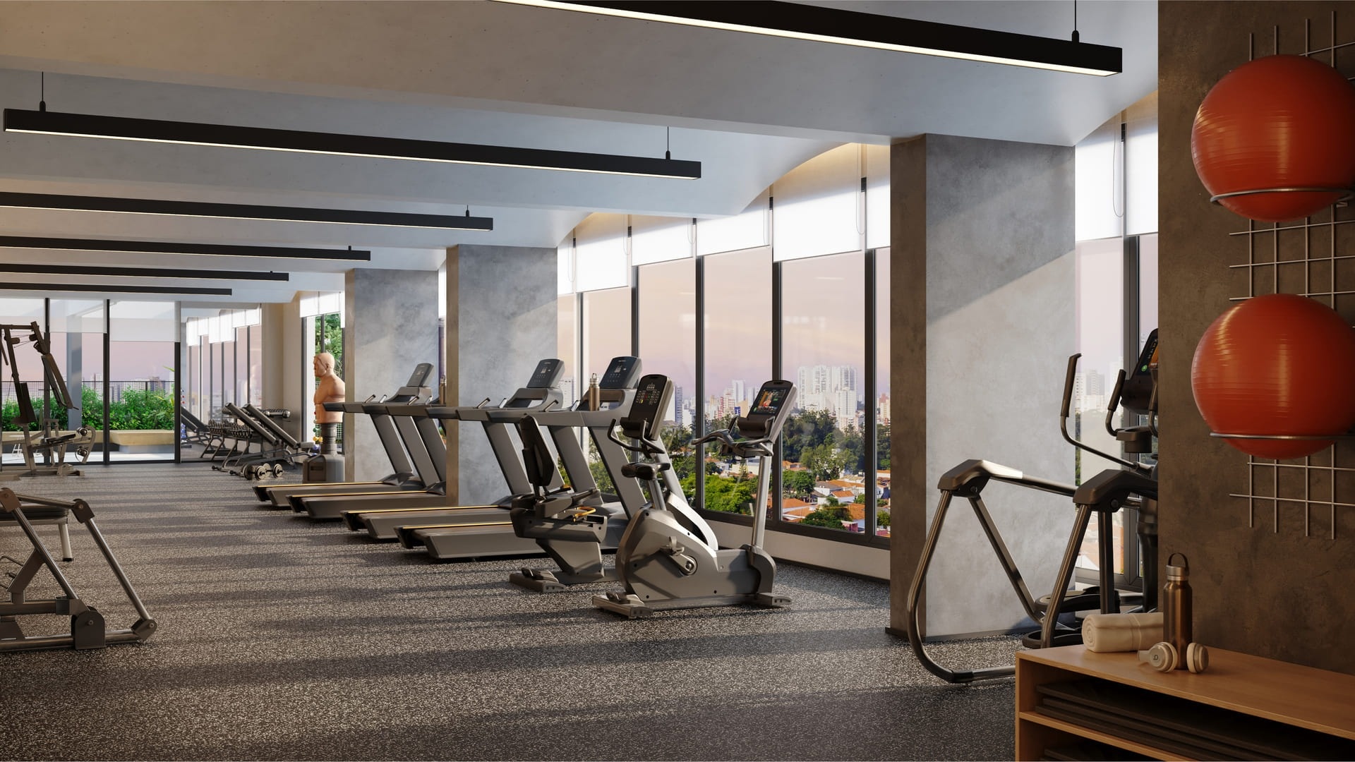 Perspectiva artística do fitness