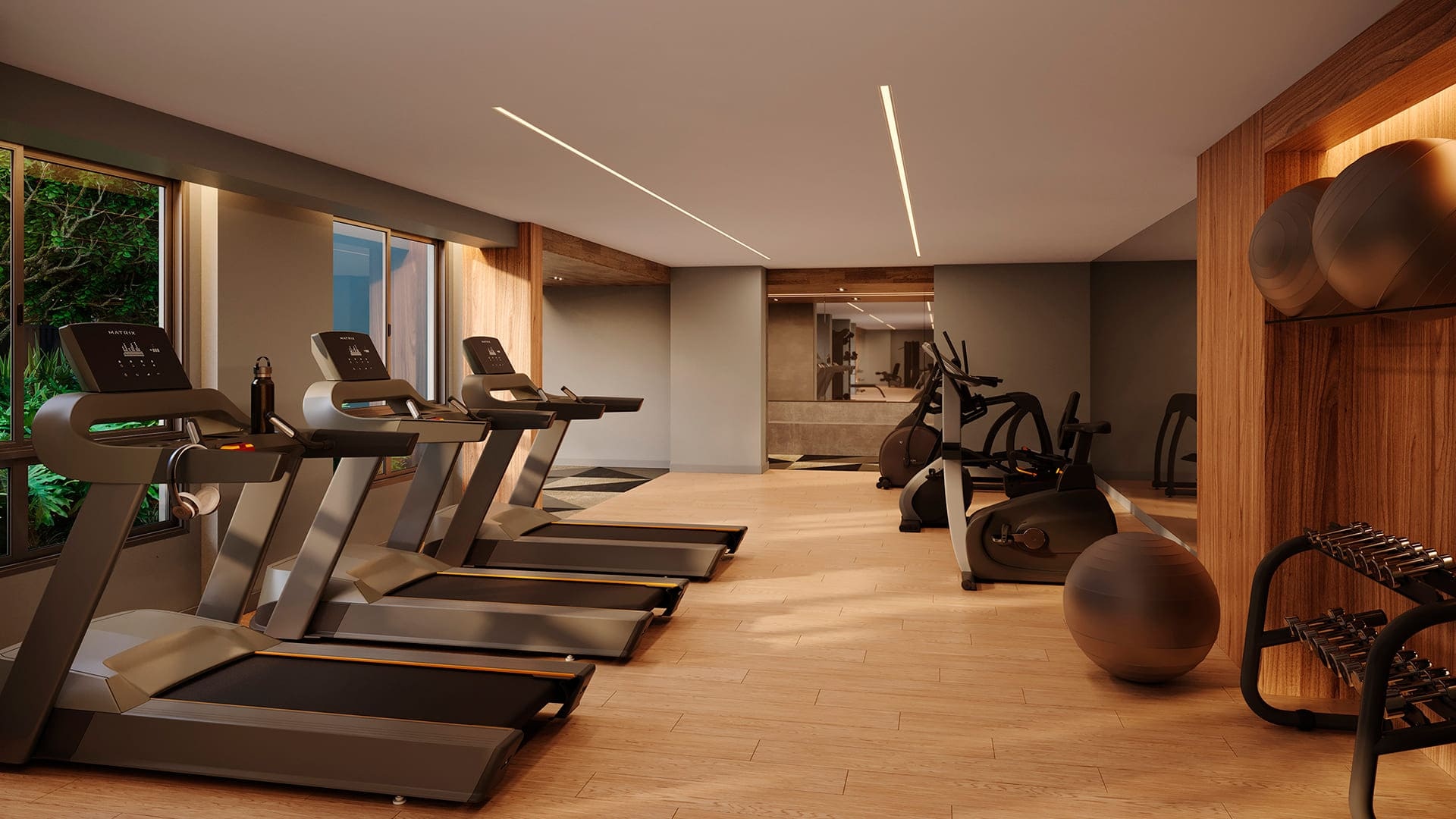 Perspectiva artística do fitness