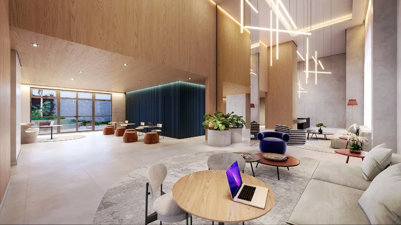Lobby com concierge do The Collection Vila Clementino