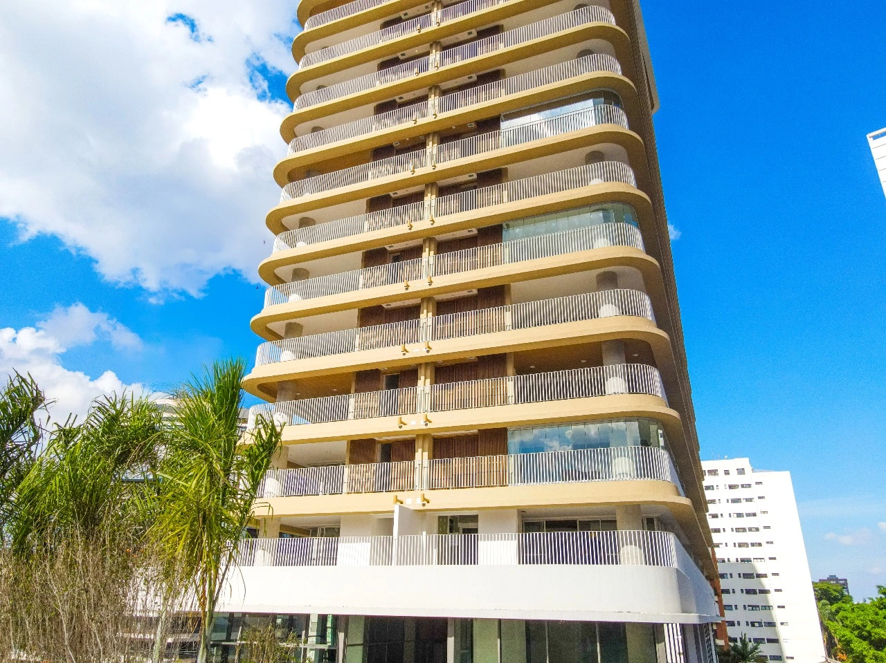 Varandas da fachada do Península Vila Madalena