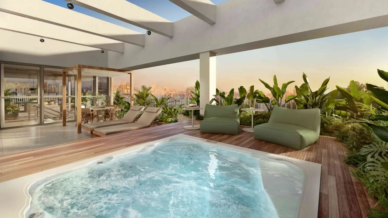 Piscina coberta com raia de 25 metros do Península Vila Madalena