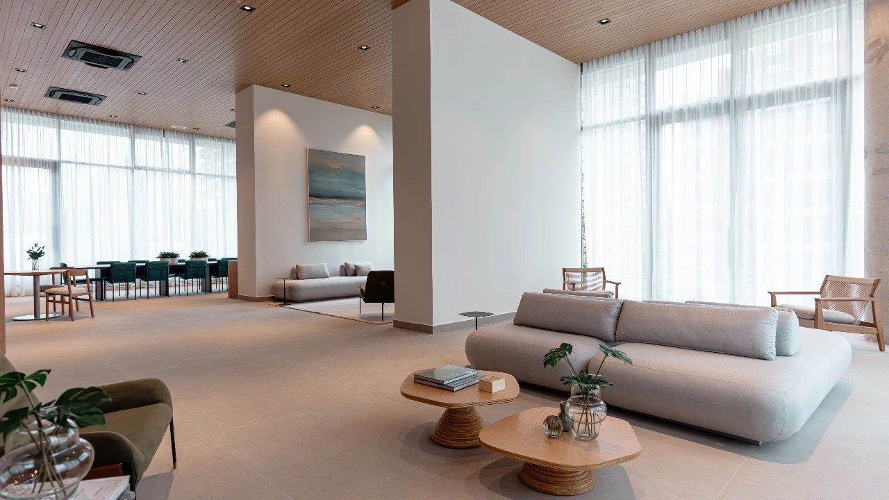 Lounge de convivência do Península Vila Madalena