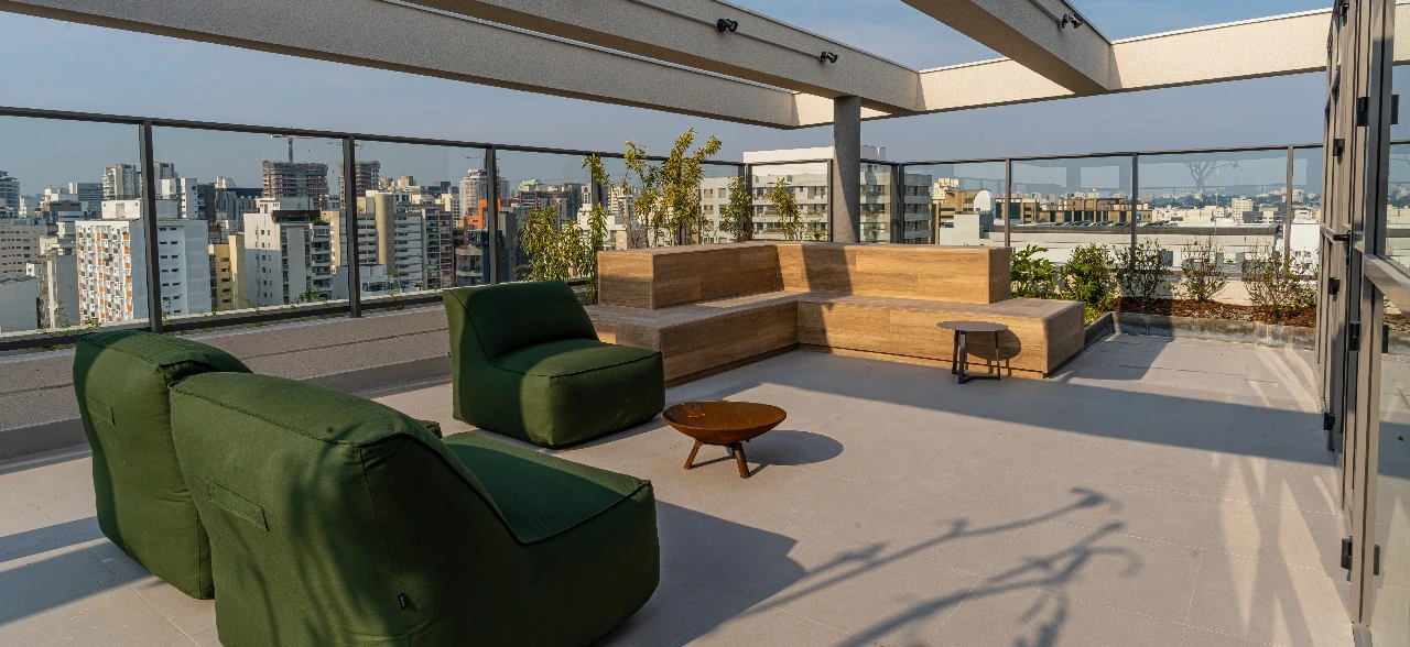 Lounge com vista do The Collection Moema