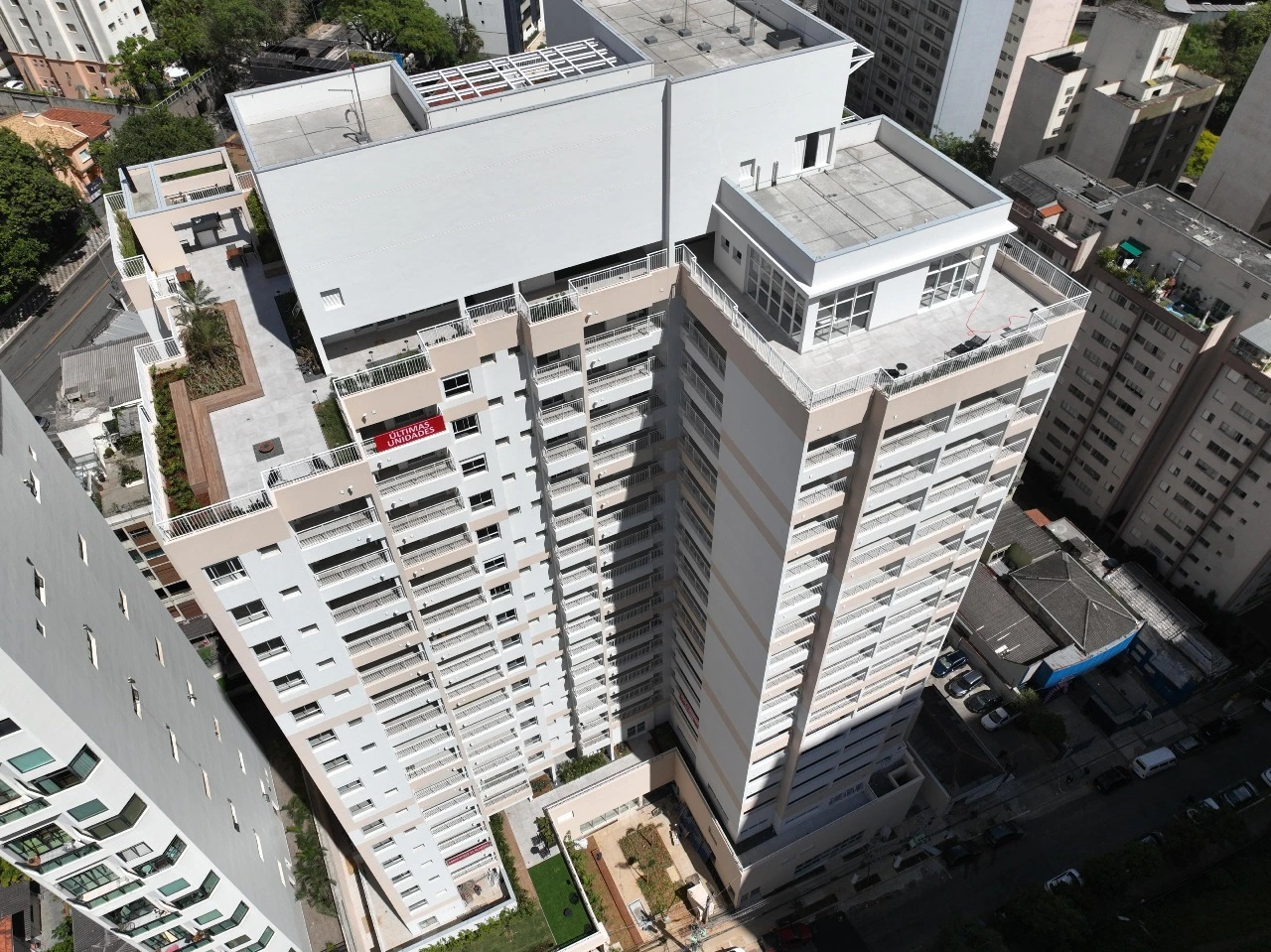 Vista aérea das torres do The Collection Paulista