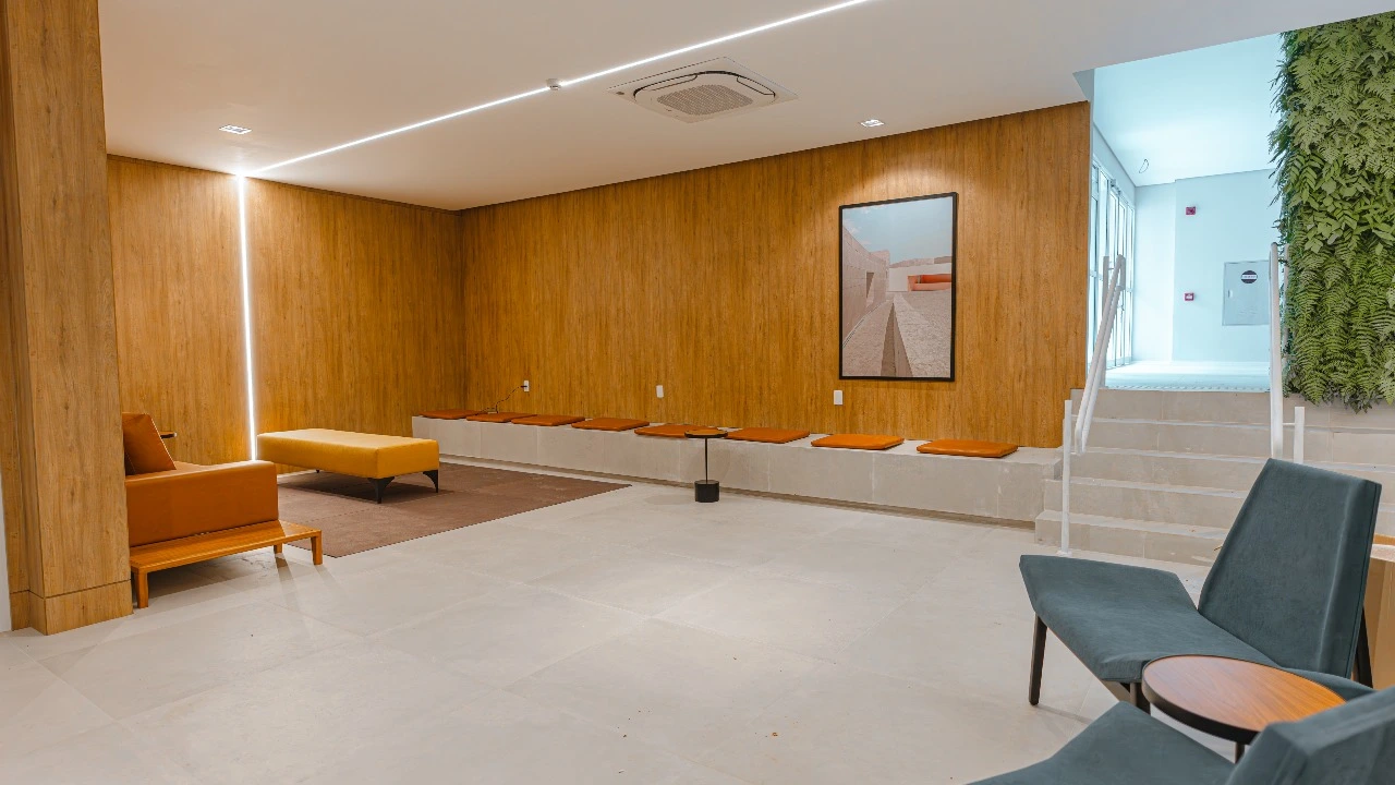 Sala compartilhada do The Collection Paulista