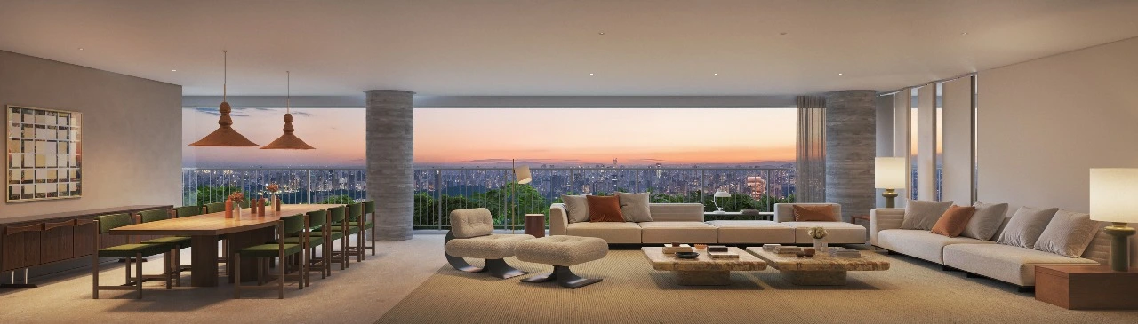 Sala de jantar - Apto 300m² — apartamento decorado do Eterno Paraíso