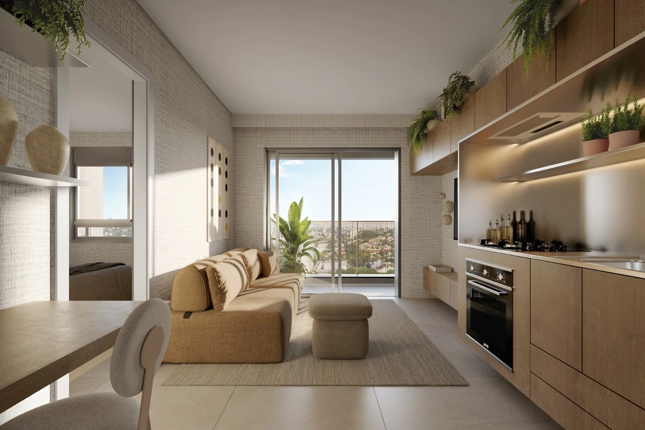 1 Dorm. - 33,75M² — apartamento decorado do Terrare Moema