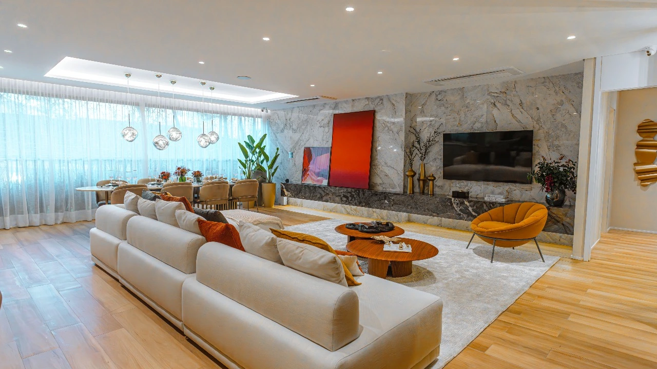 Living - Apto 164m² — apartamento decorado do Quarten Ibirapuera