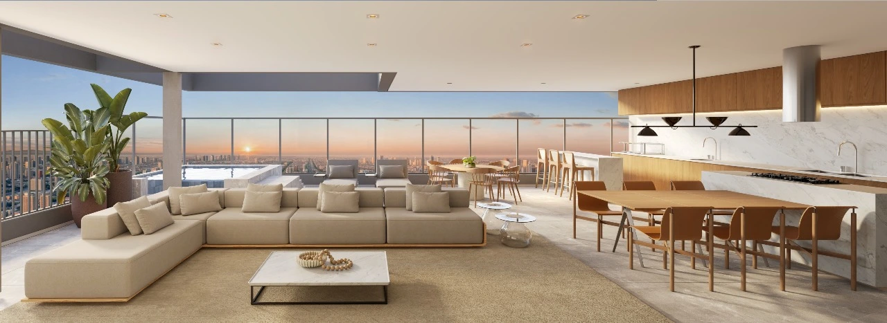LIVING DUPLEX 244m² — apartamento decorado do Aire Alto de Pinheiros