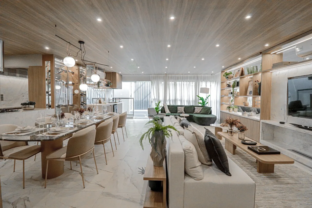 Apto 178m² - Living — apartamento decorado do Mirant Ibirapuera