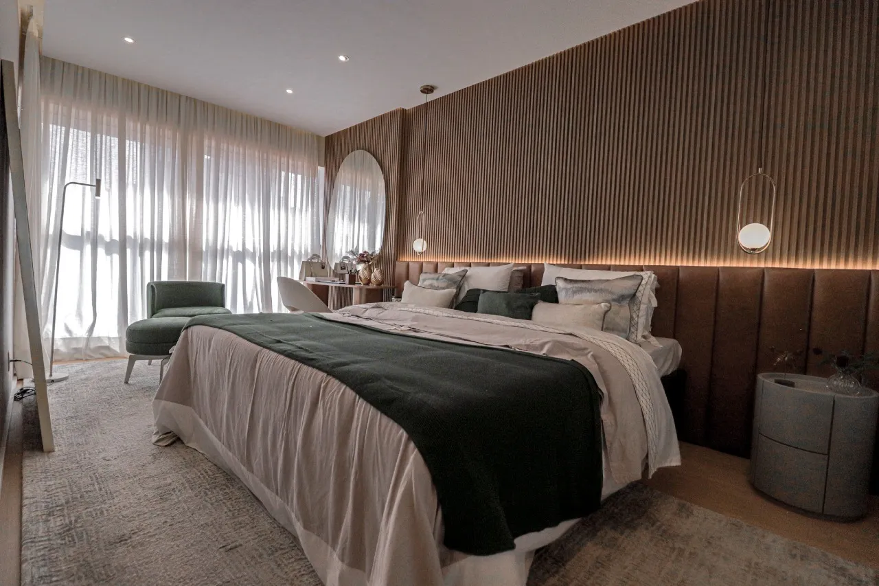 Apto 178m² - Suíte master — apartamento decorado do Mirant Ibirapuera
