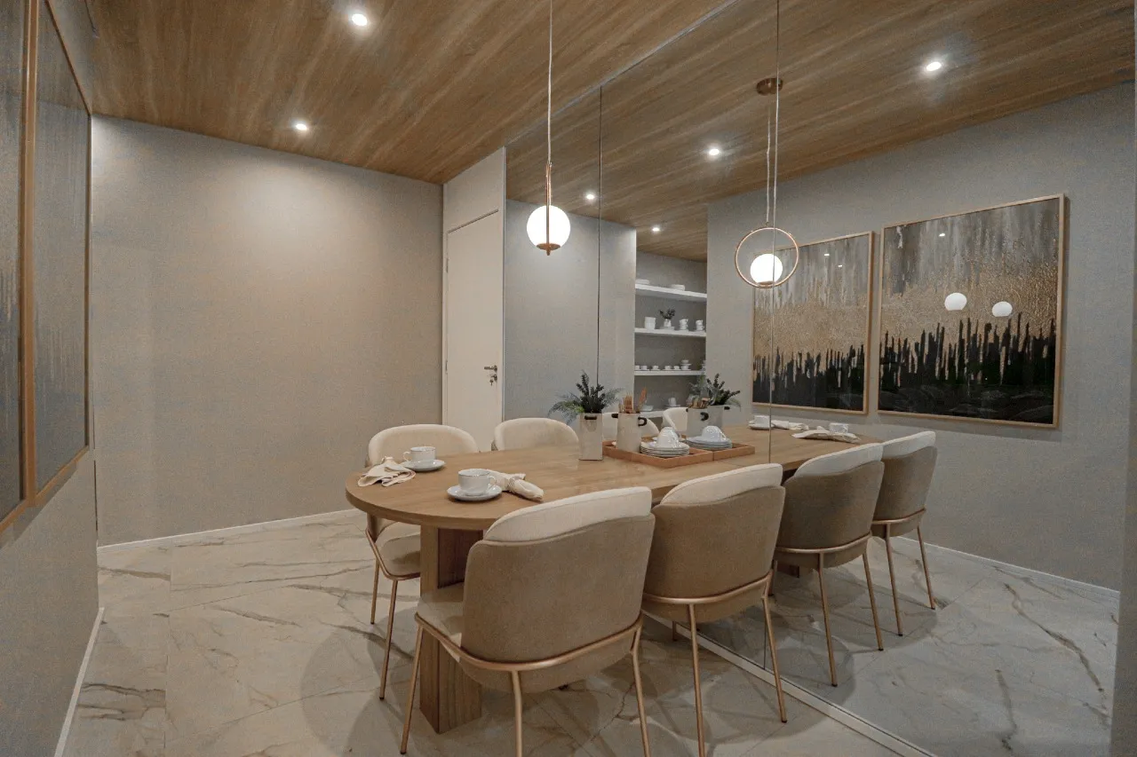Apto 178m² - Sala de jantar — apartamento decorado do Mirant Ibirapuera