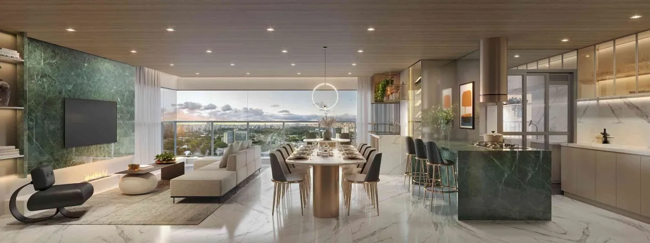 Living 151m² — apartamento decorado do Mirant Ibirapuera