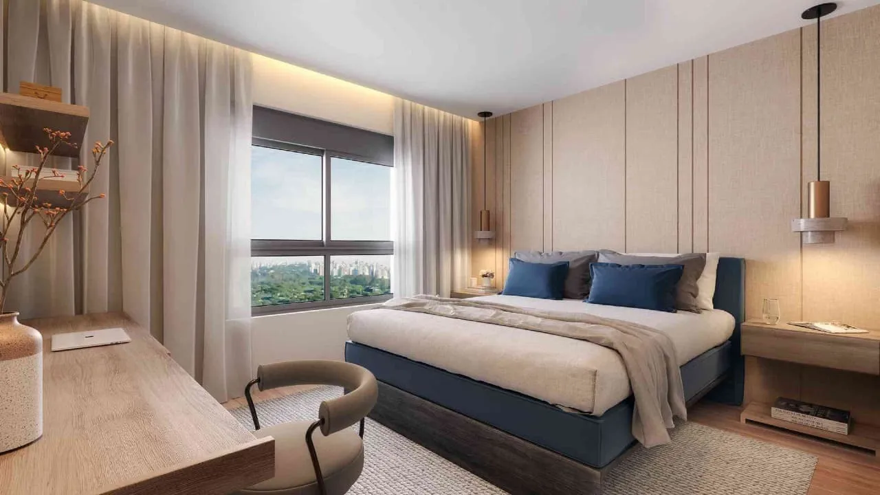 Suíte Master 148m² — apartamento decorado do Valen Capote Valente