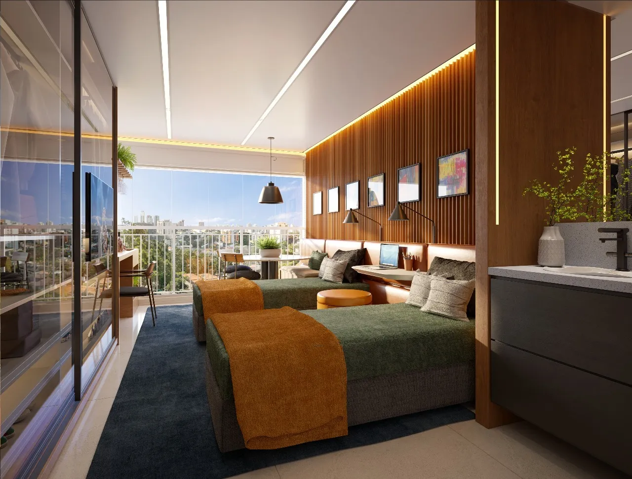 Apto Studio - 26m² — apartamento decorado do The Collection Perdizes