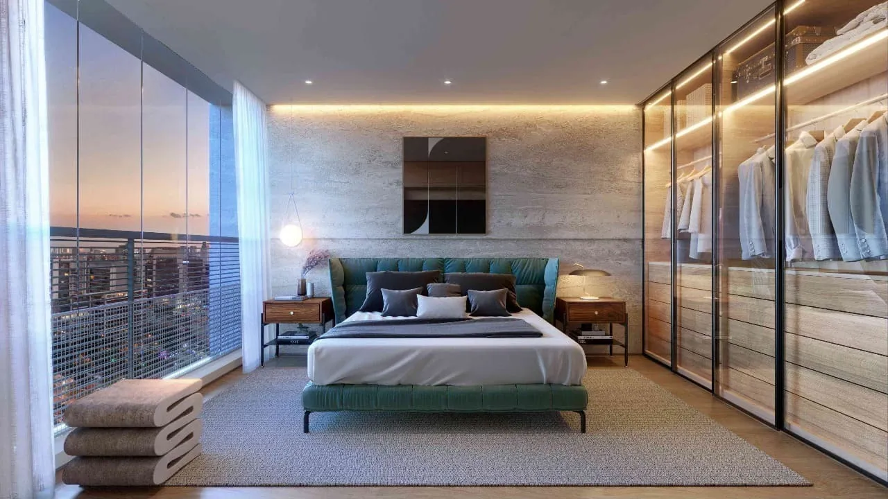 Suíte Master - 185m² — apartamento decorado do Oscar Itaim