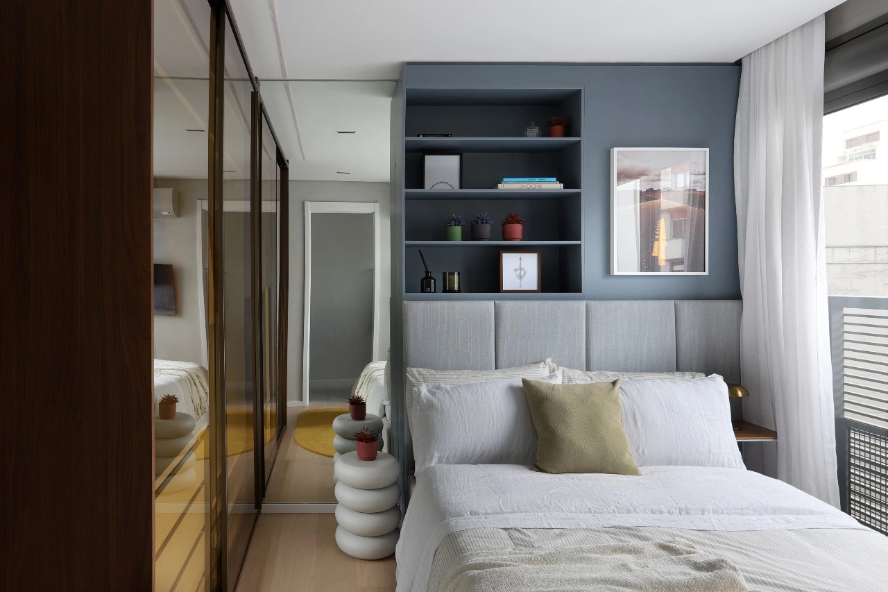 Suíte 2 — apartamento decorado do Oscar Itaim