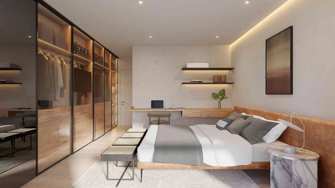 Suíte Master - 142m² — apartamento decorado do Oscar Itaim
