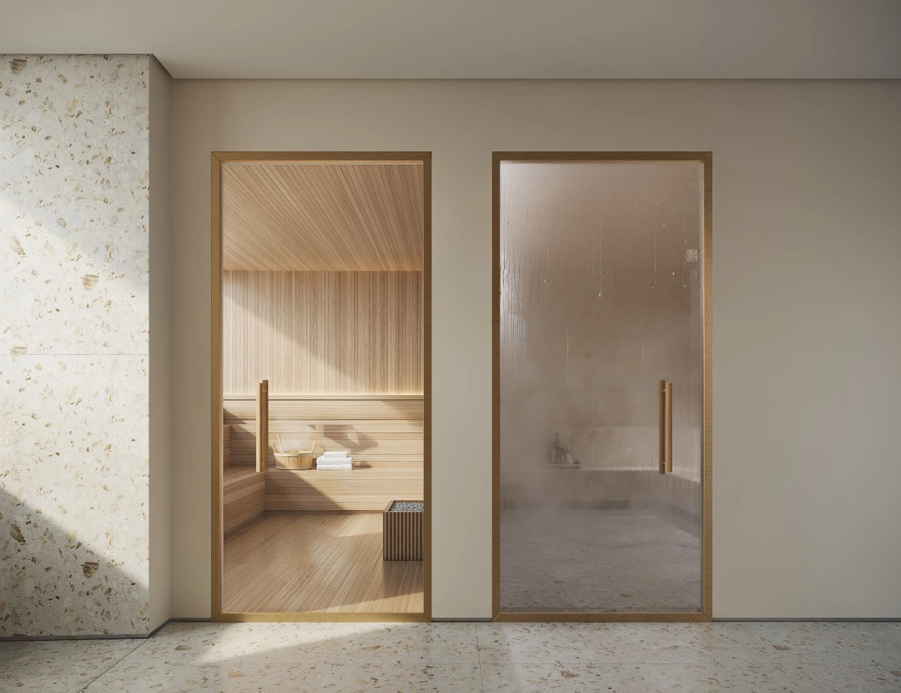 Saunas seca e úmida do Eterno Paraíso
