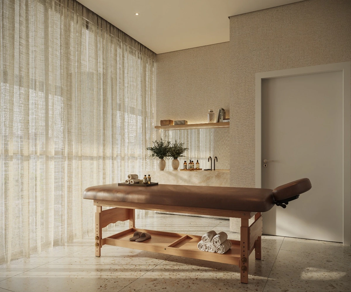 Sala de massagem do Eterno Paraíso