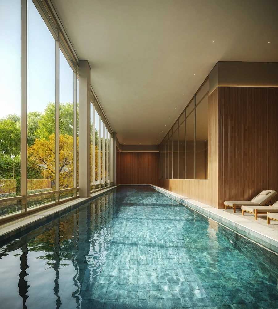 Piscina coberta climatizada com raia de 25 m do Eterno Paraíso