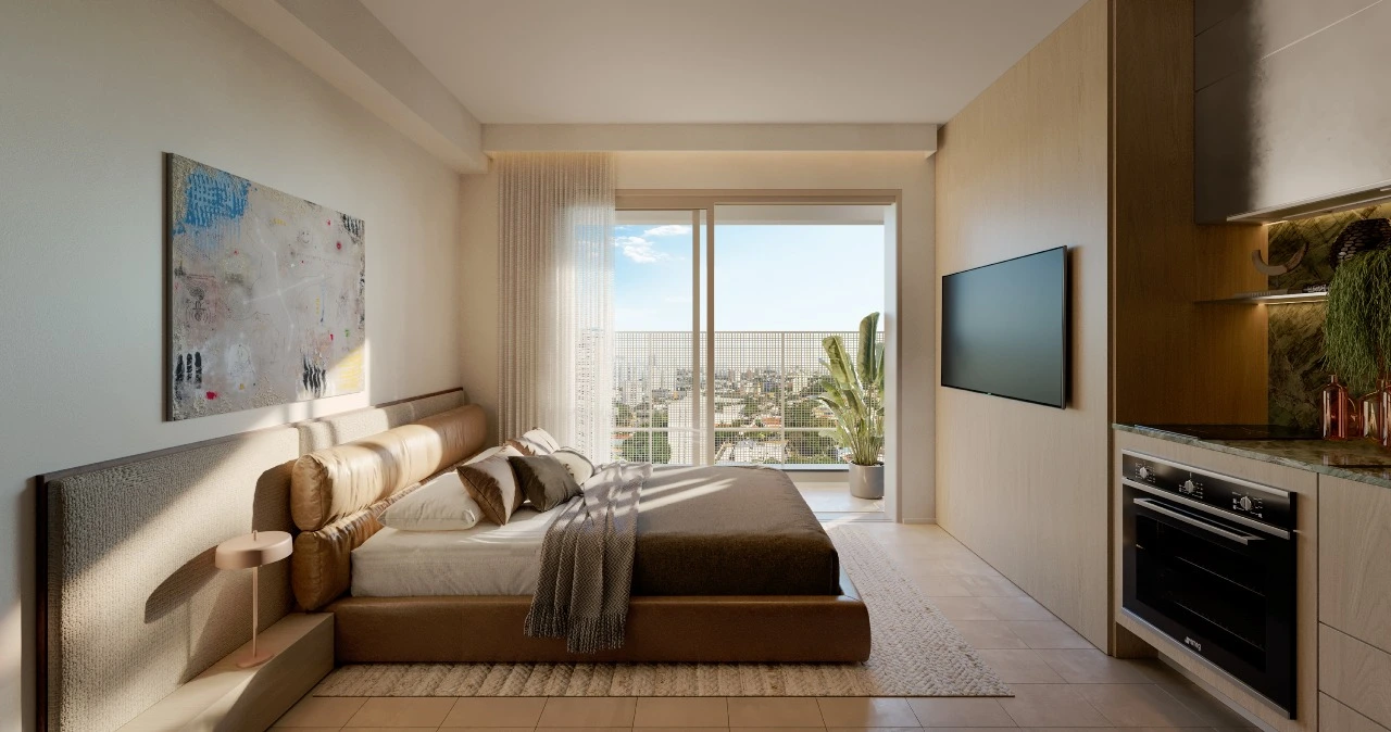 Studio - 21,35M² — apartamento decorado do Terrare Moema