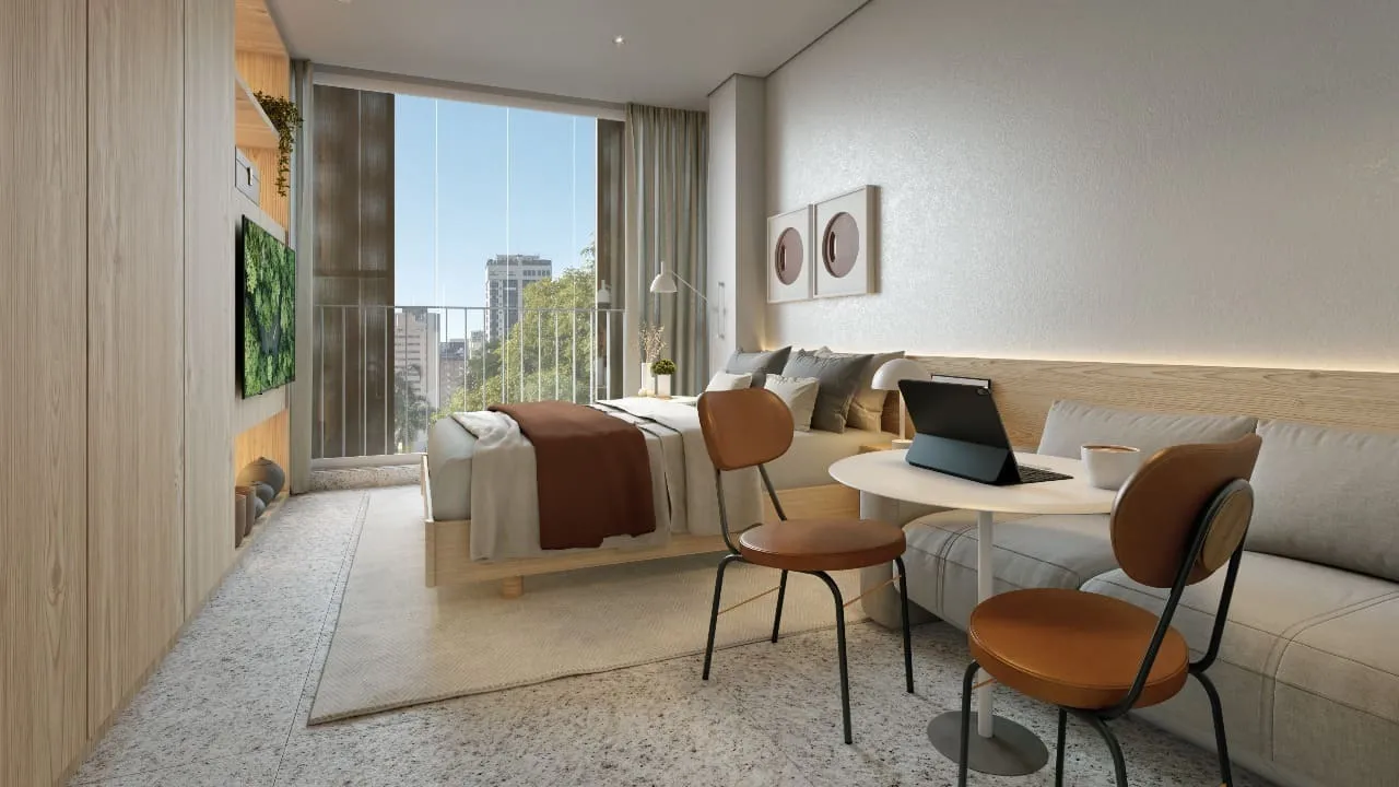Studio 23m² — apartamento decorado do Isla Vila Madalena