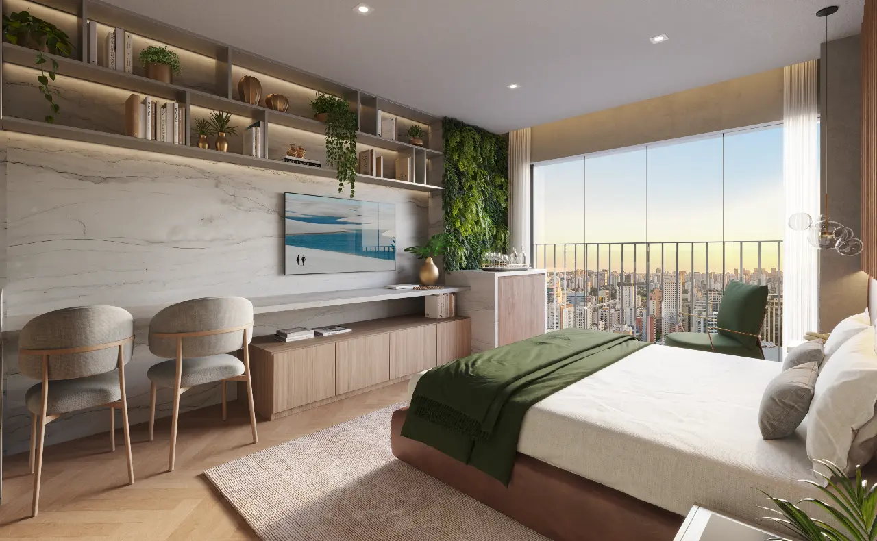 Studio 25m² — apartamento decorado do The Rose Collection