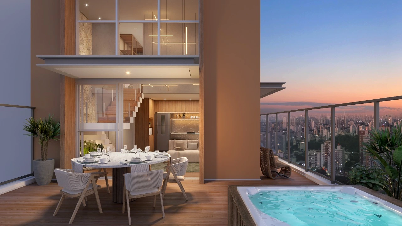 1 SUÍTE DUPLEX DE 84 M² — apartamento decorado do The Rose Collection