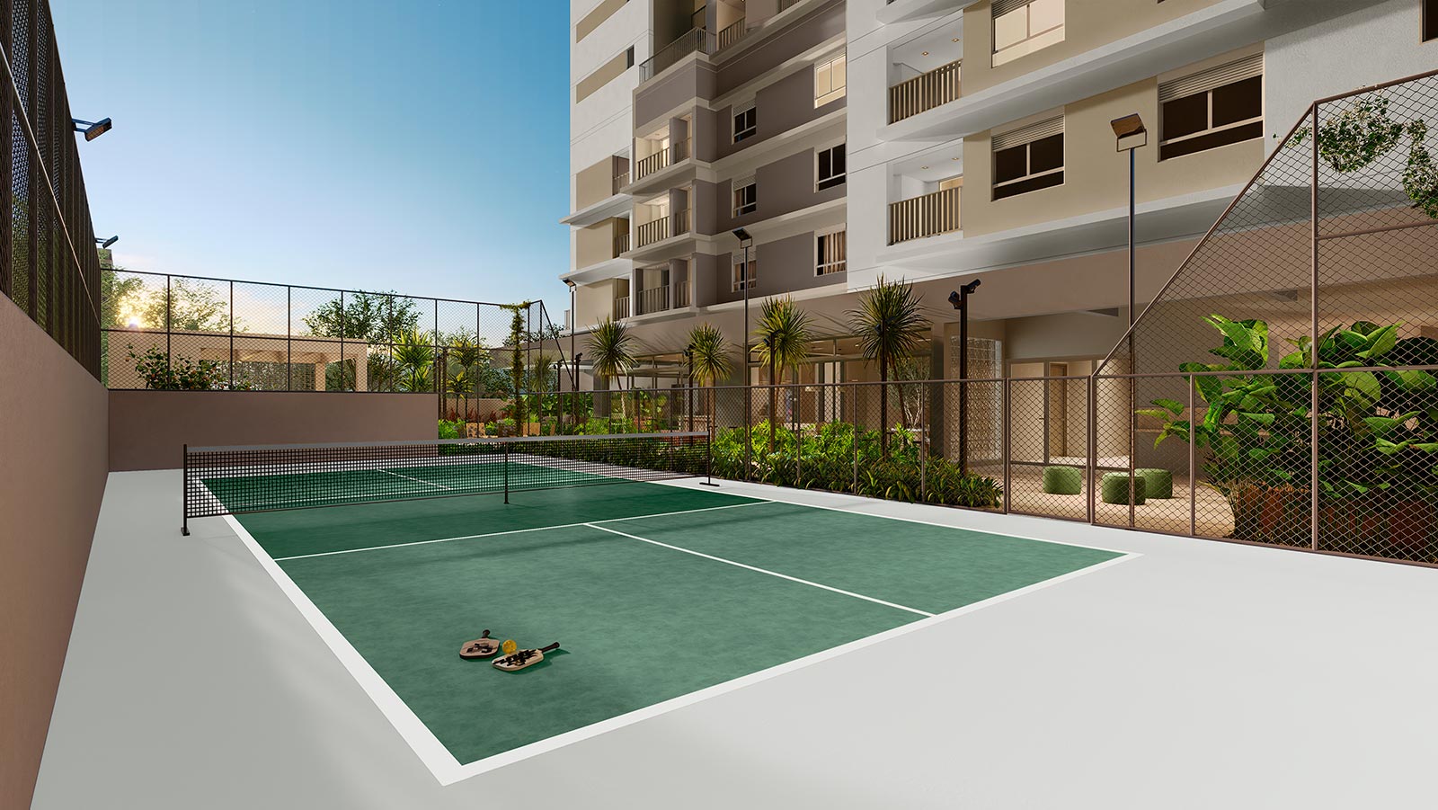 Quadra de Pickleball do Alameda Mará
