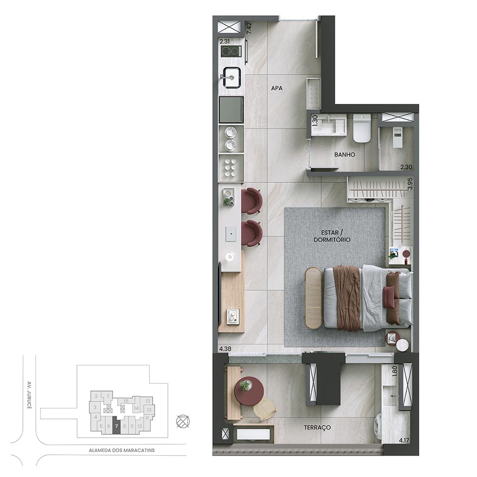 Planta Smart HMP · 30 m²