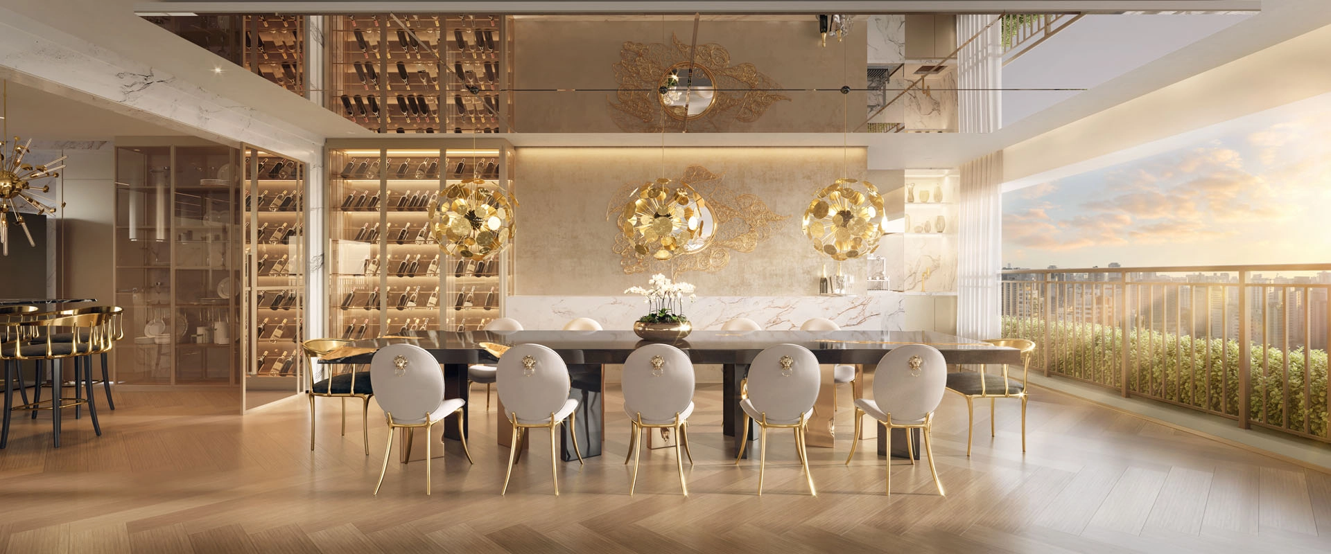 Sala de Jantar do Soleil Residences