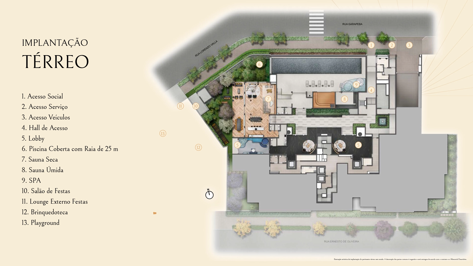 Implantação do Soleil Residences