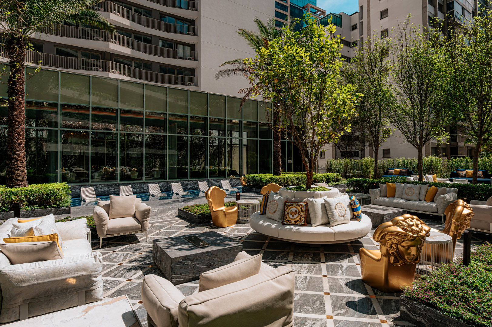 Praça central do Villa Residences
