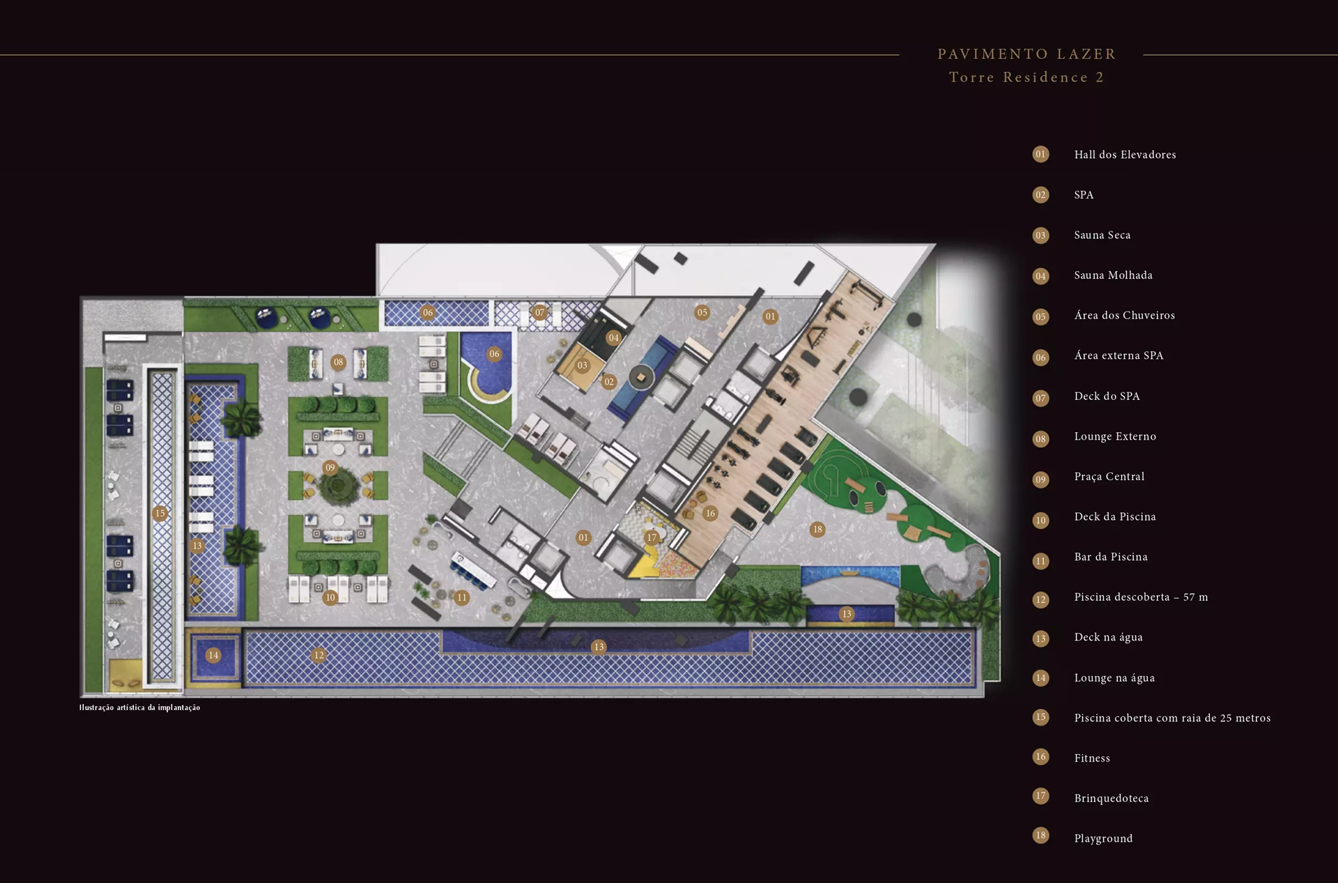 Implantação do Villa Residences