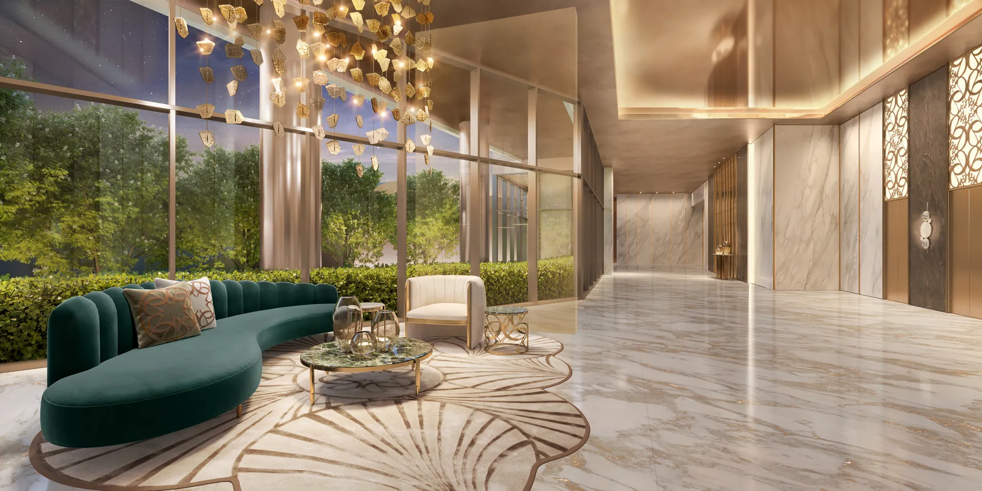 Lobby – torre 2 do Saffire By Elie Saab