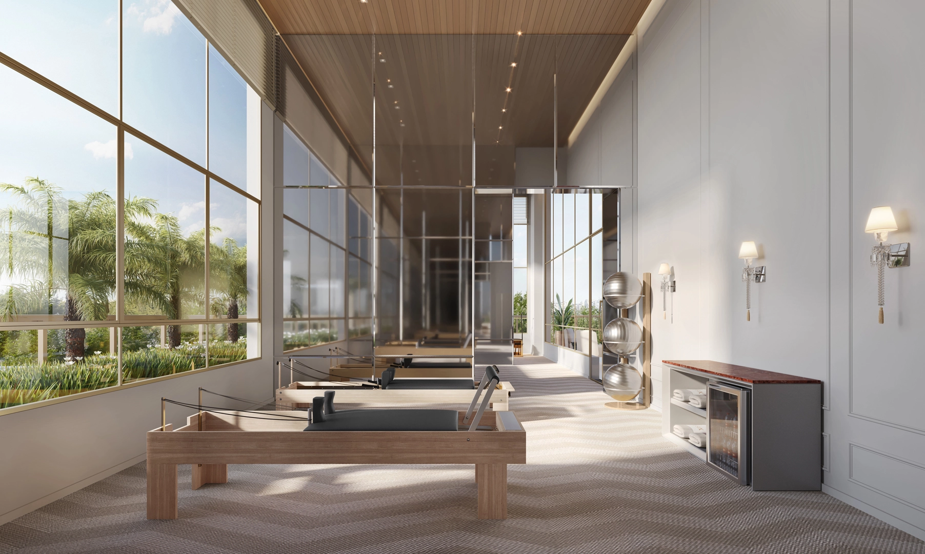 Sala de Pilates do Le Six Residences
