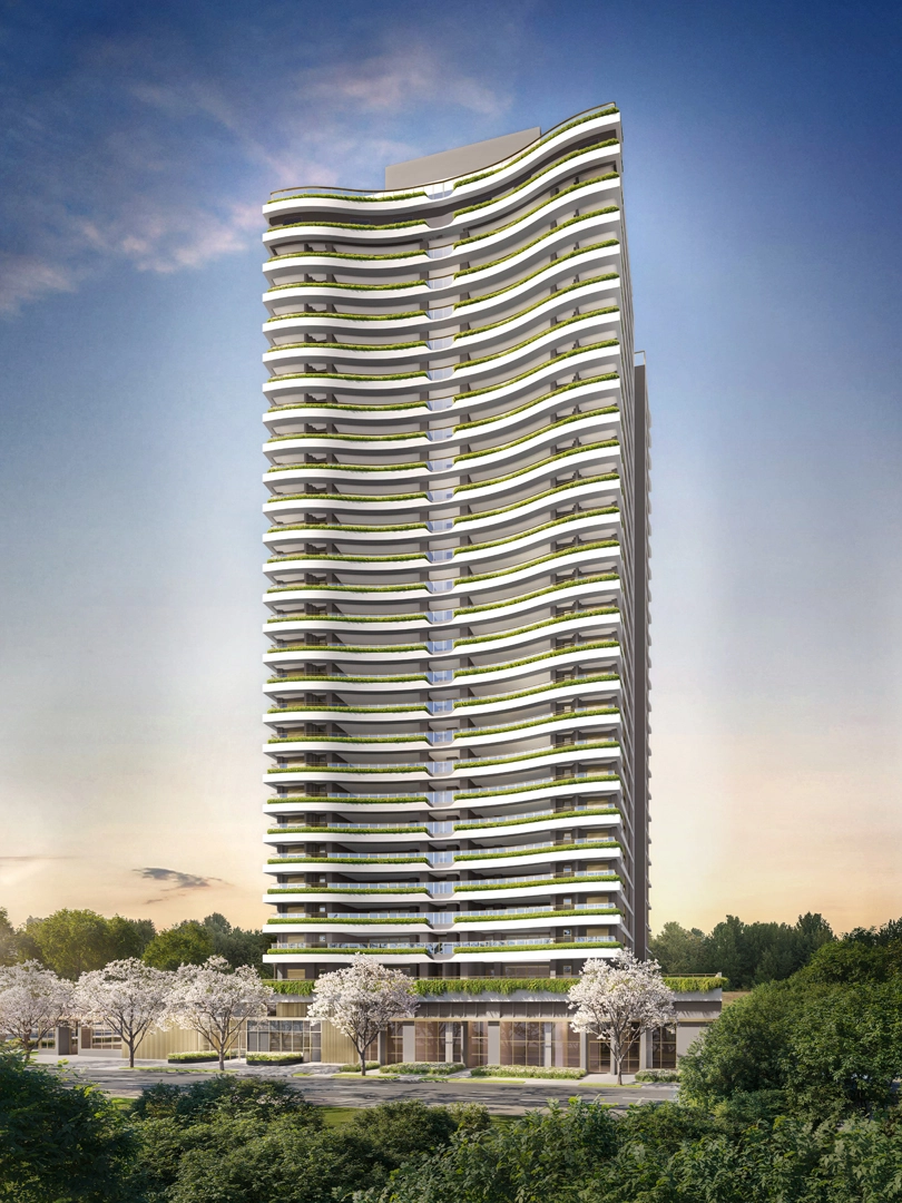 Fachada – Torre 2 do Le Six Residences